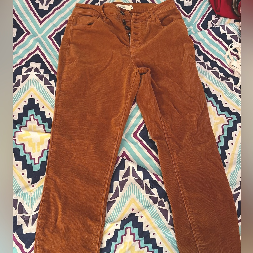 Cello corduroy pants. US size 1. Burnt orange. Barely worn, very good condition.